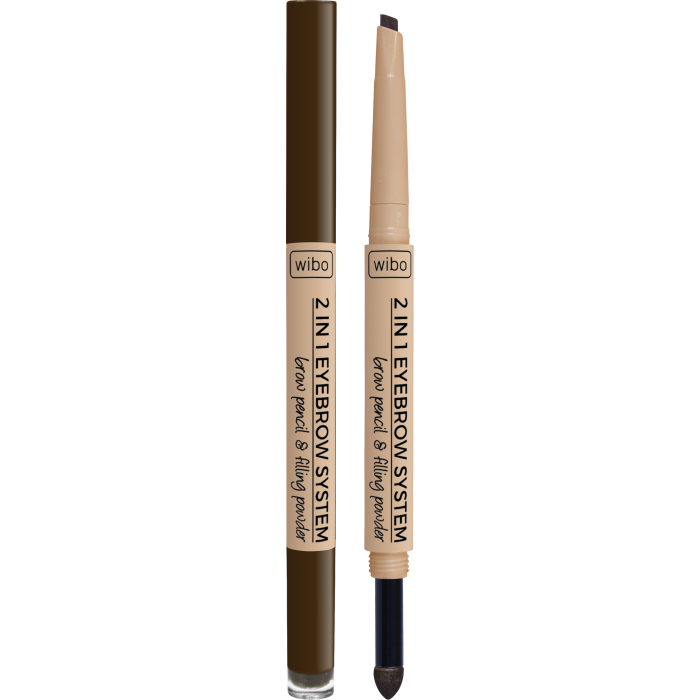 Lápiz de Cejas - 2 en 1 Eyebrow System Pencil - Wibo : 3 - 1