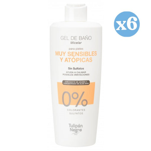 Pack 6x - Gel micelar para pieles muy sensibles y atópicas - Tulipan Negro - 1