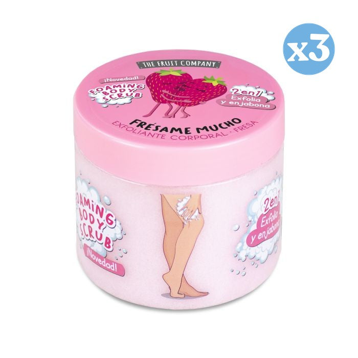 Pack 3x - Exfoliante Corporal 2 en 1 Fresa y Nata - The Fruit Company - 1