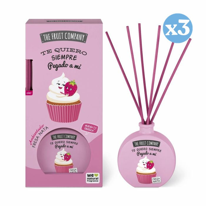 Pack 3x - Ambientador Mikado 40 ml - Fresa Nata - The Fruit Company - The Fruit Company - 1