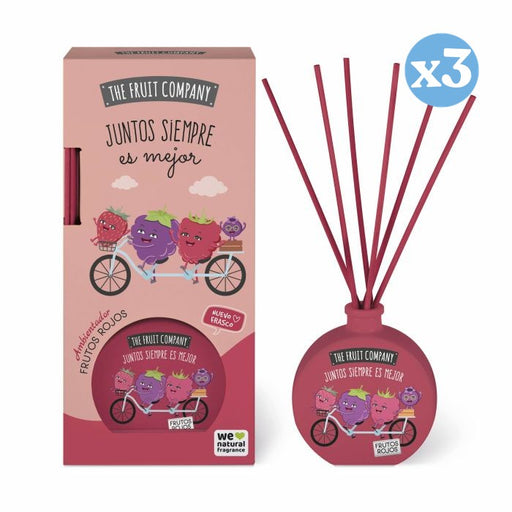Pack 3x - Ambientador Mikado 40 ml - Frutos Rojos - The Fruit Company - The Fruit Company - 1