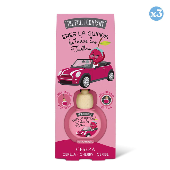 Pack 3x - Ambientador Coche 6,5 ml - Cereza - The Fruit Company - The Fruit Company - 1