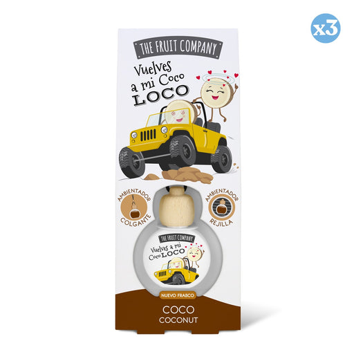 Pack 3x - Ambientador Coche 6,5 ml - Coco - The Fruit Company - The Fruit Company - 1