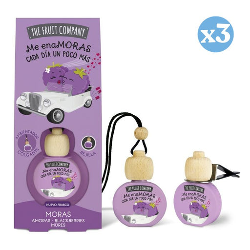 Pack 3x - Ambientador Coche 6,5 ml - Moras - The Fruit Company - The Fruit Company - 1
