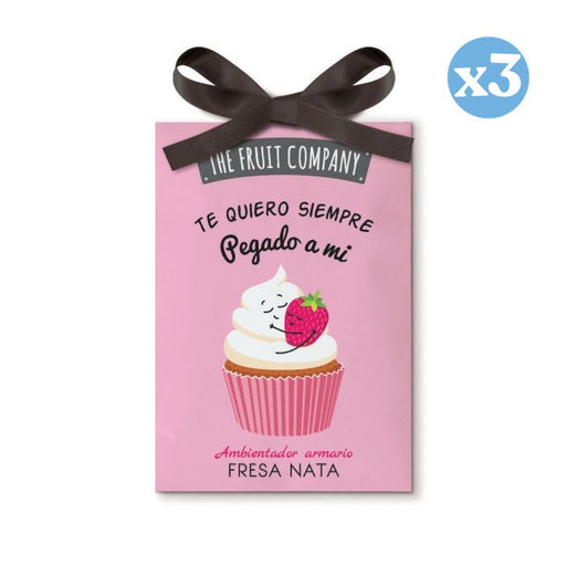 Pack 3x - Ambientador Armario 13 gr - Fresa Nata - The Fruit Company - The Fruit Company - 1