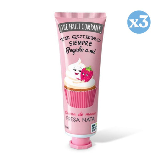 Pack 3x - Crema de Manos 50 ml - Fresa Nata - The Fruit Company - The Fruit Company - 1