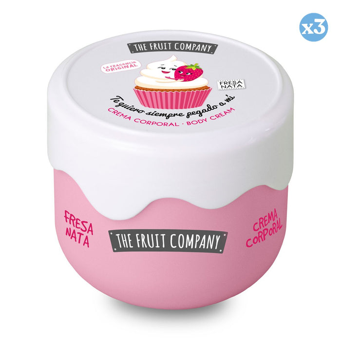 Pack 3x - Crema Corporal Fresa Nata - The Fruit Company - The Fruit Company - 1