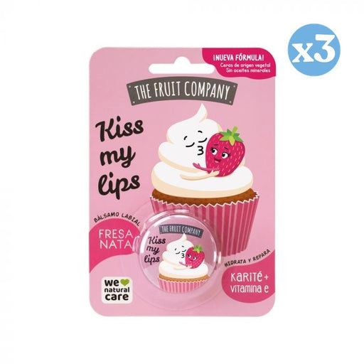 Pack 3x - Bálsamo Labial Fresa Nata - The Fruit Company - The Fruit Company - 1