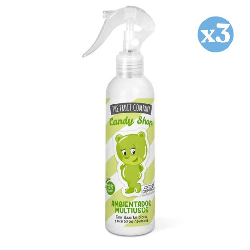 Pack 3x - Spray Ambientador Multiusos - Osito de Gominola - Candy Edition 200ml - The Fruit Company - 1