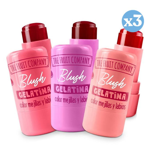 Pack 3x - 02 Colorete Gelatina para Labios y Mejillas - Sandía - The Fruit Company - 1