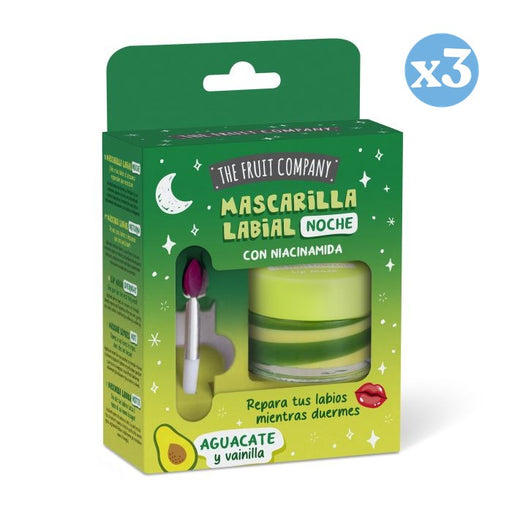Pack 3x - Mascarilla Labial Aguacate y Vainilla – Niacinamida C 12ml - The Fruit Company - 1