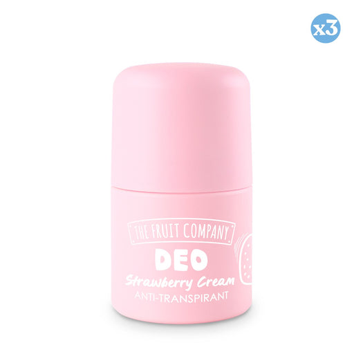 Pack 3x - DEO ROLL ON FRESA NATA ANTITRANSPIRANTE SOFT TOUCH - The Fruit Company - 1