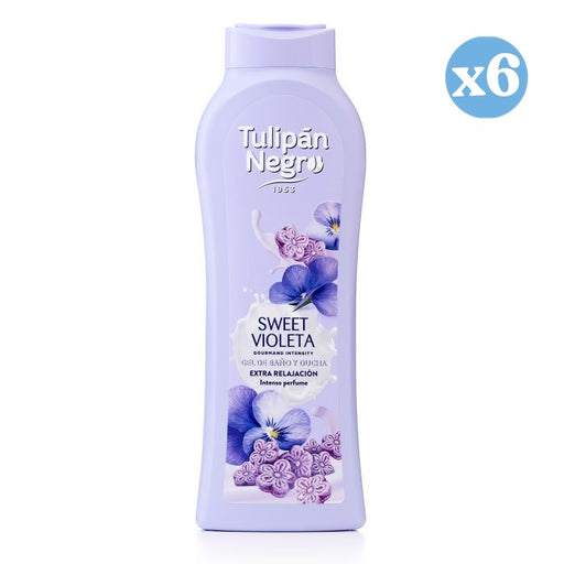 Pack 6x - Sweet violeta gel de baño y ducha - Tulipan Negro - 1