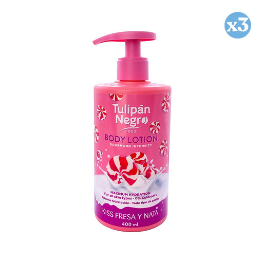 Pack 3x - Kiss fresa y nata body lotion - Tulipan Negro - 2