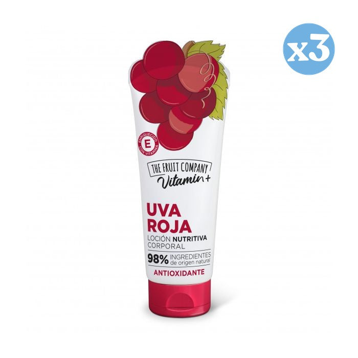 Pack 3x - Loción Corporal Antioxidante de Uva - The Fruit Company - 1
