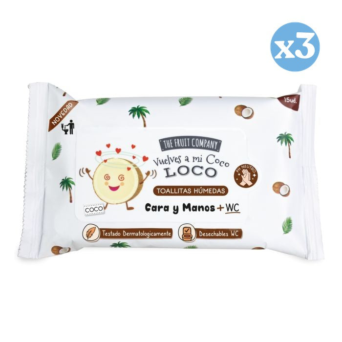 Toallitas Húmedas para Cara y Manos Desechables - The Fruit Company - 1