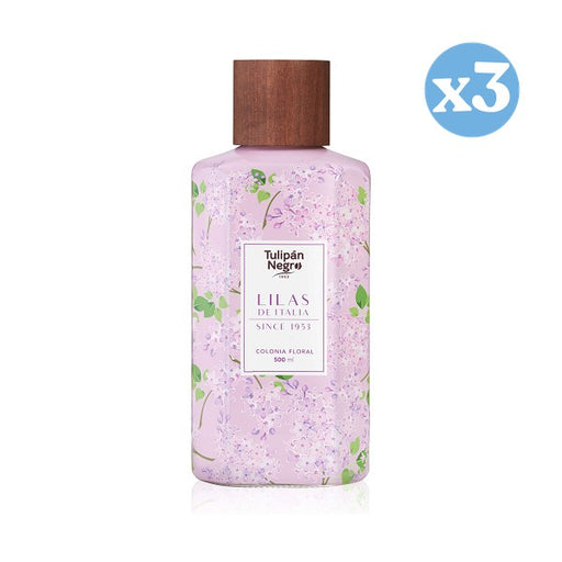 Pack 3x - Colonia Floral Lilas de Italia : 500 ML - Tulipan Negro - 1