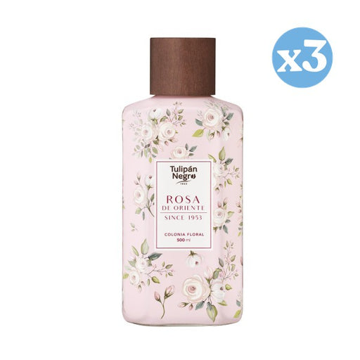 Pack 3x - Colonia Floral Cristal Rosa de Oriente: 500 ML - Tulipan Negro - 1