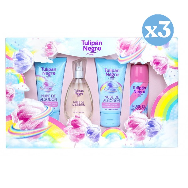 Pack 3x - Estuche colonia nube de algodón - Tulipan Negro - 1