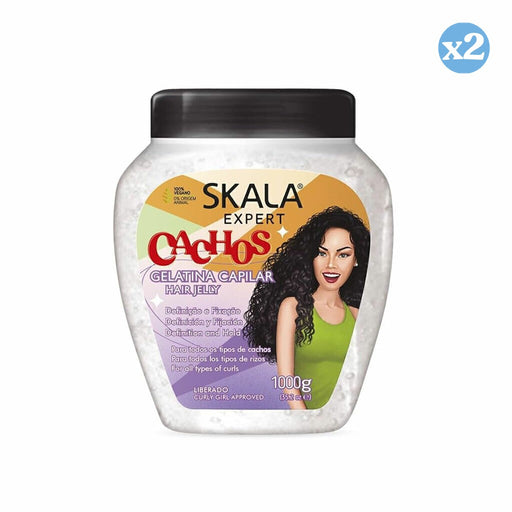 Pack 2x - Gelatina Capilar Cachos - 1000 ml - Skala - Skala - 1