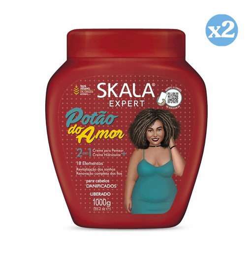 Pack 2x - CREMA ACONDICIONADORA POTÃO DO AMOR 1000ML - Skala - 1