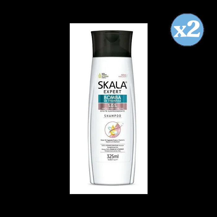 Pack 2x - Champu Bomba Vitaminas 325Ml - Skala - 1