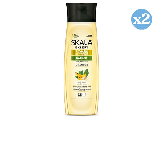 Pack 2x - Champu Bomba Vitaminas Banana 325Ml - Skala - 1