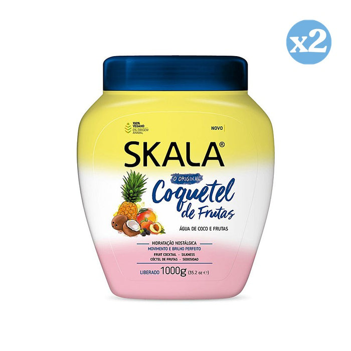 Pack 2x - Crema Acondicionadora Coquetel Fruta 1000Ml - Skala - 1