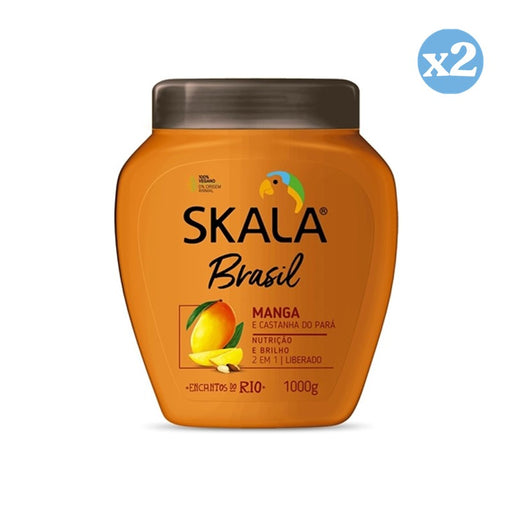 Pack 2x - Crema Acondicionadora Manga E Castanha Para 1000Ml - Skala - 1