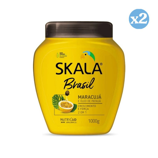 Pack 2x - Crema Acondicionadora Maracuja E Oleo Pataua 1000Ml - Skala - 1