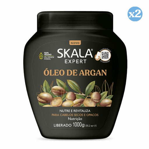 Pack 2x - Crema Acondicionadora Oleo Argan 1000Ml - Skala - 1