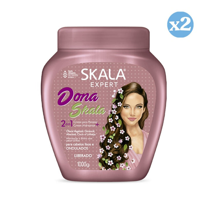 Pack 2x - Crema Acondicionadora Dona Skala 1000Ml - Skala - 1