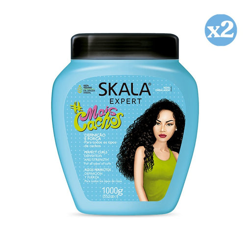 Pack 2x - Crema Acondicionadora Mais Cachos 1000Ml - Skala - 1