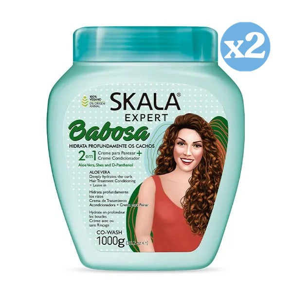 Pack 2x - Crema Acondicionadora Babosa Hidronutritivo 1000Ml - Skala - 1