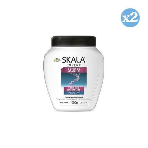 Pack 2x - Crema Acondicionadora Bomba Vitaminas 1000Ml - Skala - 2