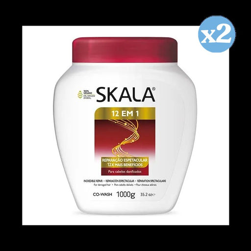 Pack 2x - Crema Acondicionadora 12 Em 1 1000Ml - Skala - 1