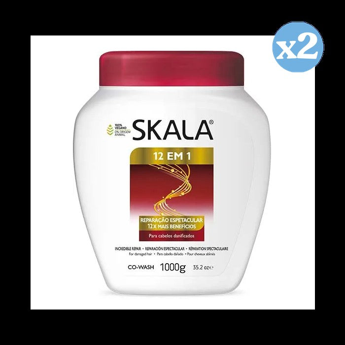 Pack 2x - Crema Acondicionadora 12 Em 1 1000Ml - Skala - 1