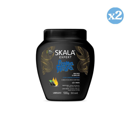 Pack 2x - Crema Acondicionadora Lama Negra 1000Ml - Skala - 1