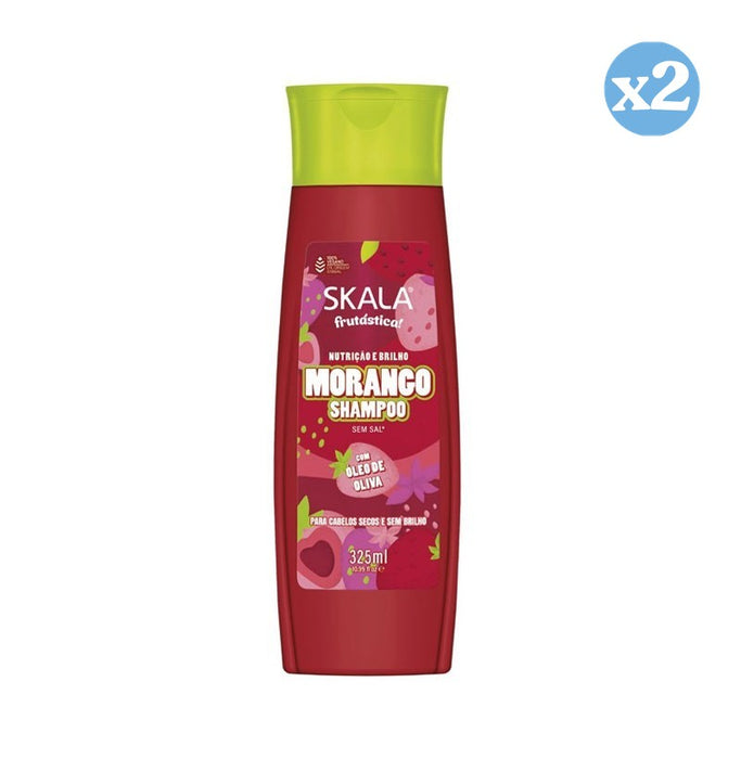 Pack 2x - CHAMPÚ MORANGO FRUTASTICA 325ML - Skala - 1
