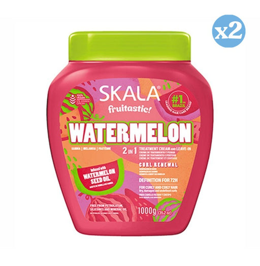 Pack 2x - CREMA ACONDICIONADORA MELANCIA FRUTASTICA 1000ML  2EM1 - Skala - 1