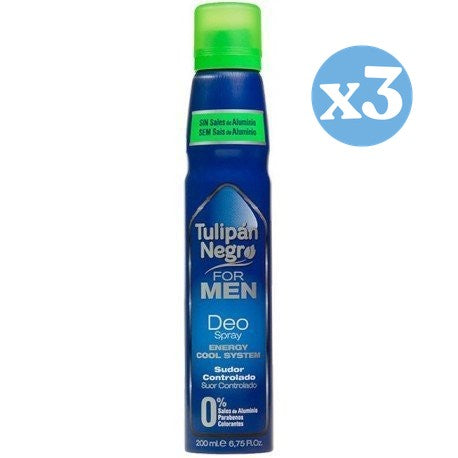 Pack 3x - TULIPAN NEGRO FOR MEN deo vaporizador 200 ml - Tulipan Negro - 1