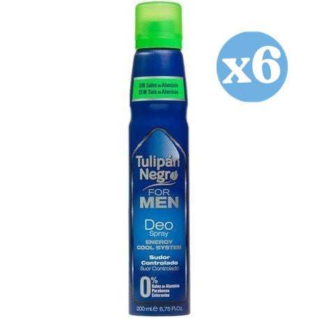Pack 6x - TULIPAN NEGRO FOR MEN deo vaporizador 200 ml - Tulipan Negro - 1
