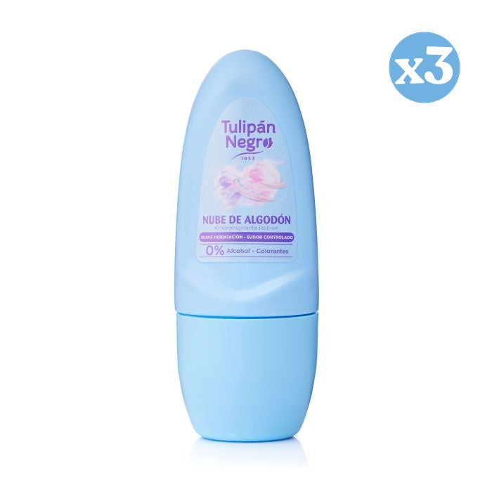 Pack 3x - Desodorante Roll on Nube de Algodón 50 ml - Tulipan Negro - 1