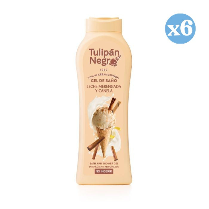 Pack 6x - Gel Leche Merengada y Canela 650 ml - Tulipan Negro - 1