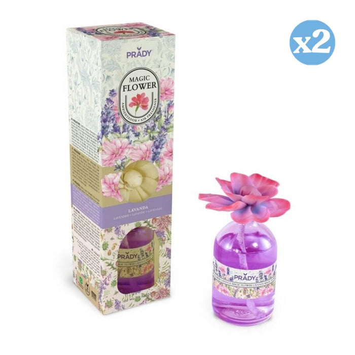 Pack 2x - MAGIC FLOWER AMBIENTADOR LAVANDA 100ML PRADY - Prady - 1