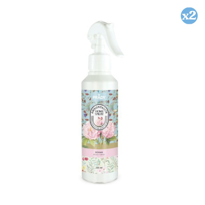 Pack 2x - AMBIENTADOR HOME SPRAY ROSAS 220ML - Prady - 1