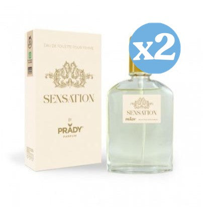 Pack 2x - Eau de Toilette "Sensation" - Mujer - 85ml - Prady - Prady - 1