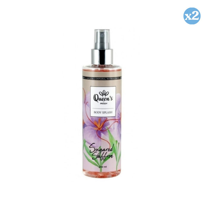 Pack 2x - BODY SPLASH SUGARED SAFFRON PRADY 250ML - Prady - 1
