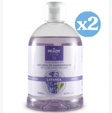 Recambio Mikado 500 ml | Ambientador en Formato Ahorro para Difusores con Varillas - Prady - 1