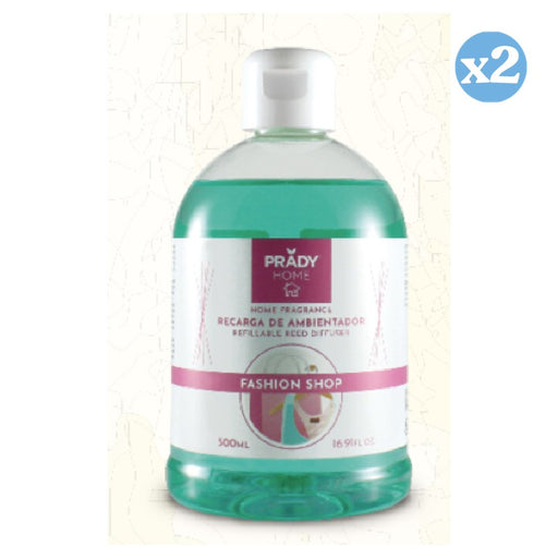 Pack 2x: Recambio Mikado 500 ml | Ambientador en Formato Ahorro para Difusores con Varillas - Prady - 1